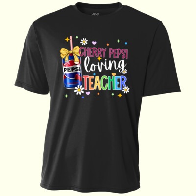 Cherry Pepsi Loving Teacher 99-248 - Adult Cooling Performance Short Sleeve Tee Thumbnail