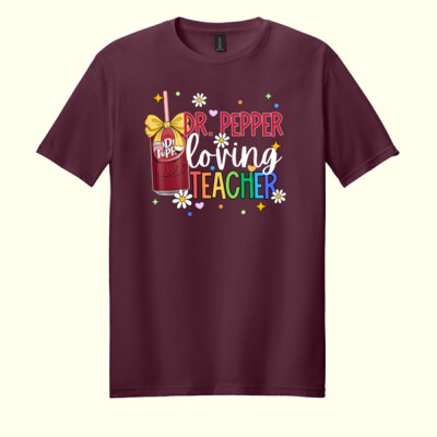 Dr. Pepper Loving Teacher 99-252 - Adult Softstyle ® T Shirt Thumbnail