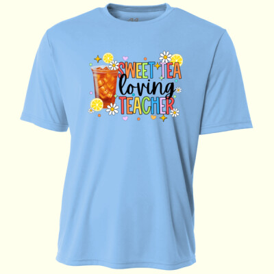 Sweet Tea Loving Teacher 99-253 - Adult Cooling Performance Short Sleeve Tee Thumbnail