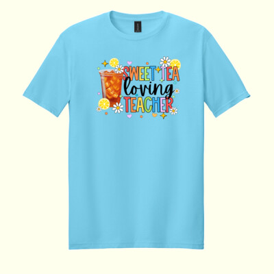 Sweet Tea Loving Teacher 99-253 - Adult Softstyle ® T Shirt Thumbnail