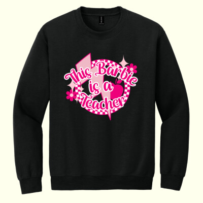 This Barbie Is a Teacher 99-261 - Heavy Blend Crewneck Sweatshirt Thumbnail