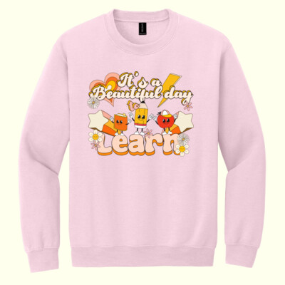 It's a Beautiful Day to Learn 99-263 - Heavy Blend Crewneck Sweatshirt Thumbnail