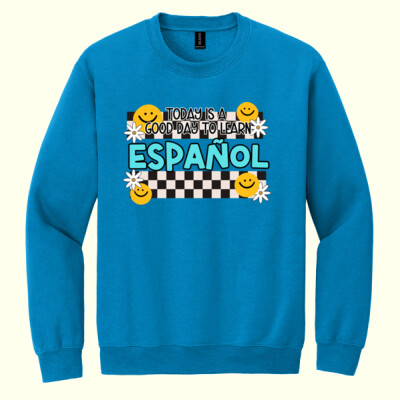 Today Is a Good Day to Learn Español 99-267 - Heavy Blend Crewneck Sweatshirt Thumbnail