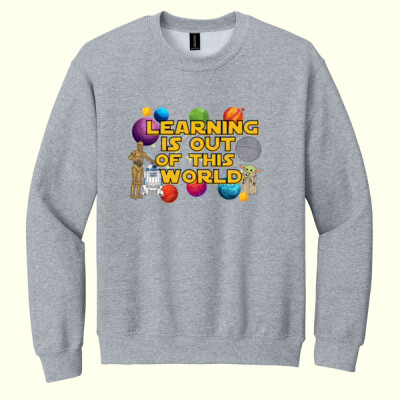 Learning Is Out of This World 99-281 - Heavy Blend Crewneck Sweatshirt Thumbnail