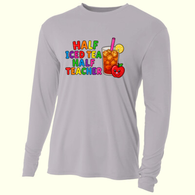 Half Iced Tea, Half Teacher 99-282 - Adult Cooling Performance Long Sleeve Tee Thumbnail