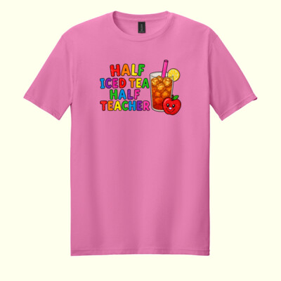 Half Iced Tea, Half Teacher 99-282 - Adult Softstyle ® T Shirt Thumbnail