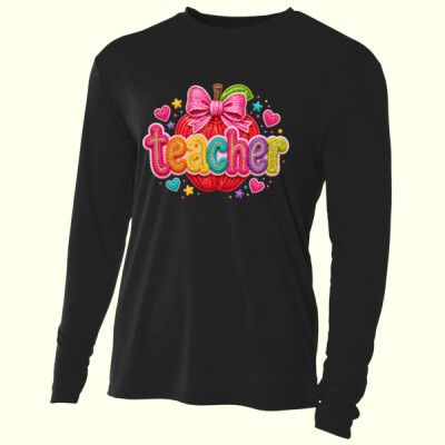 Faux yarn teacher apple 99-283 - Adult Cooling Performance Long Sleeve Tee Thumbnail