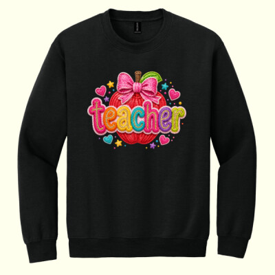 Faux yarn teacher apple 99-283 - Heavy Blend Crewneck Sweatshirt Thumbnail