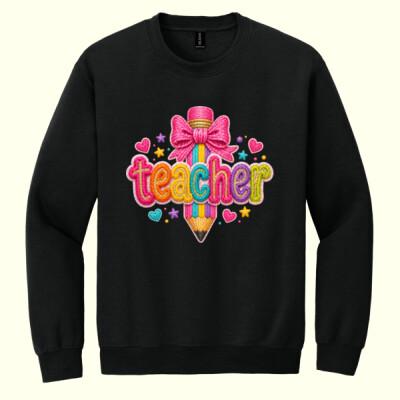  Faux yarn teacher pencil 99-284 - Heavy Blend Crewneck Sweatshirt Thumbnail