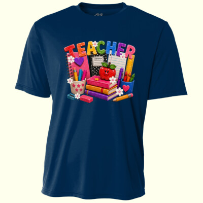 Faux paint teacher supplies 99-285 - Adult Cooling Performance Short Sleeve Tee Thumbnail