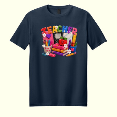 Faux paint teacher supplies 99-285 - Adult Softstyle ® T Shirt Thumbnail