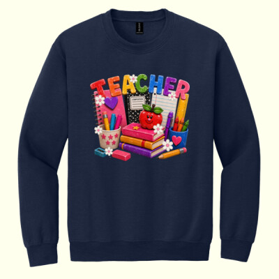Faux paint teacher supplies 99-285 - Heavy Blend Crewneck Sweatshirt Thumbnail