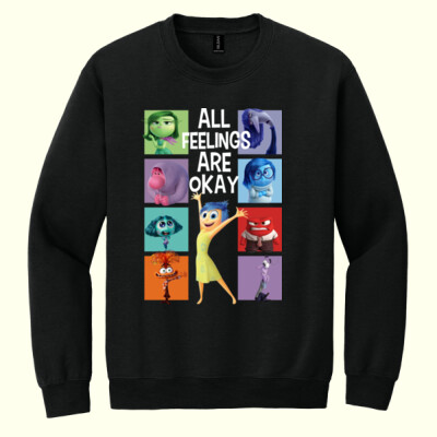 All Feelings Are Okay 99-289 - Heavy Blend Crewneck Sweatshirt Thumbnail