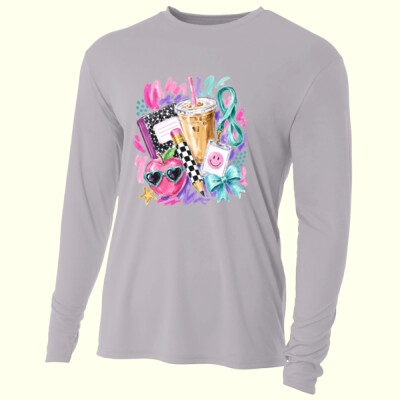 Teacher Coffee 99-295 - Adult Cooling Performance Long Sleeve Tee Thumbnail