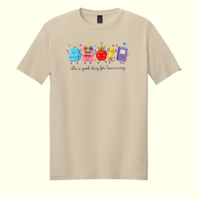 Good day for learning faux paint supplies 99-296 - Adult Softstyle ® T Shirt Thumbnail