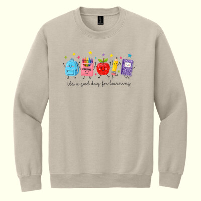 Good day for learning faux paint supplies 99-296 - Heavy Blend Crewneck Sweatshirt Thumbnail