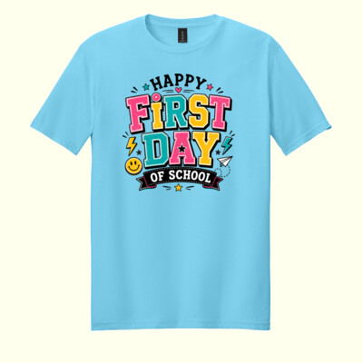 Happy First Day of School 81-001 - Adult Softstyle ® T Shirt Thumbnail