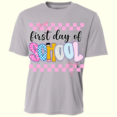 First Day of School Coquette 81-003 - Youth Cooling Performance Short Sleeve Tee Thumbnail