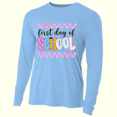 First Day of School Coquette 81-003 - Adult Cooling Performance Long Sleeve Tee Thumbnail