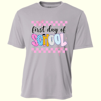 First Day of School Coquette 81-003 - Adult Cooling Performance Short Sleeve Tee Thumbnail