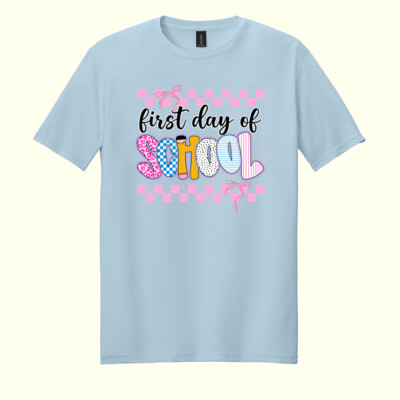 First Day of School Coquette 81-003 - Adult Softstyle ® T Shirt Thumbnail