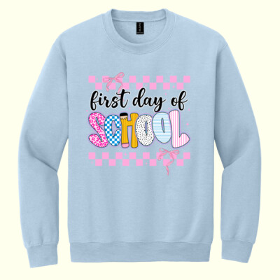 First Day of School Coquette 81-003 - Heavy Blend Crewneck Sweatshirt Thumbnail