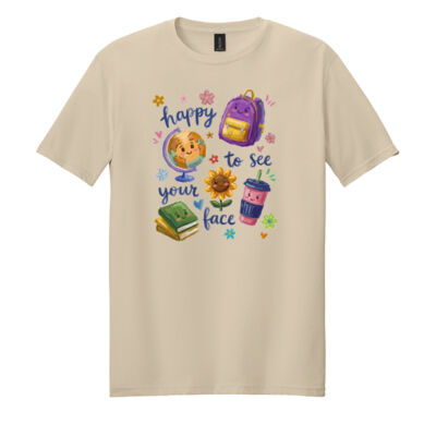Happy to See Your Face 99-304 - Adult Softstyle ® T Shirt Thumbnail