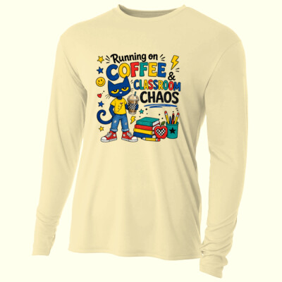 Coffee, Classroom, Chaos 99-305 - Adult Cooling Performance Long Sleeve Tee Thumbnail