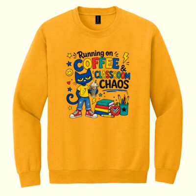Coffee, Classroom, Chaos 99-305 - Heavy Blend Crewneck Sweatshirt Thumbnail