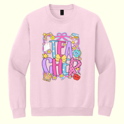 Teacher Coquette Preppy 99-306 - Heavy Blend Crewneck Sweatshirt Thumbnail