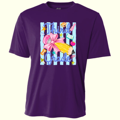 Third Grade Preppy Coquette Pencil 89-070 - Adult Cooling Performance Short Sleeve Tee Thumbnail