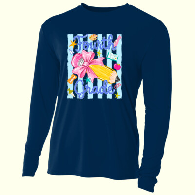 Fourth Grade Preppy Pencil 89-071 - Adult Cooling Performance Long Sleeve Tee Thumbnail