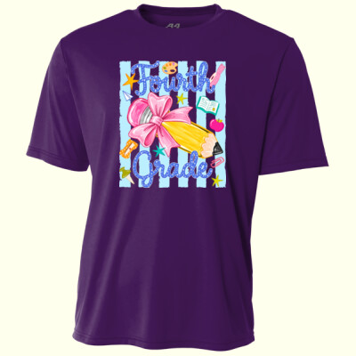 Fourth Grade Preppy Pencil 89-071 - Adult Cooling Performance Short Sleeve Tee Thumbnail