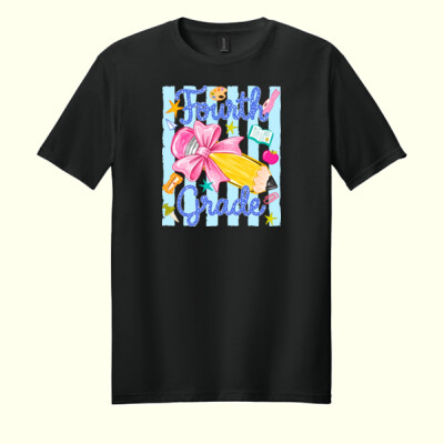 Fourth Grade Preppy Pencil 89-071 - Adult Softstyle ® T Shirt Thumbnail