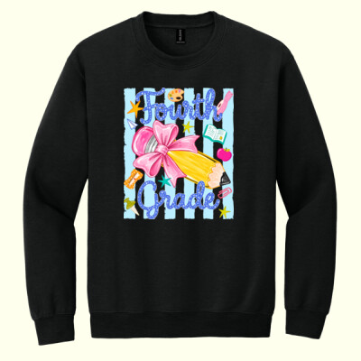 Fourth Grade Preppy Pencil 89-071 - Heavy Blend Crewneck Sweatshirt Thumbnail