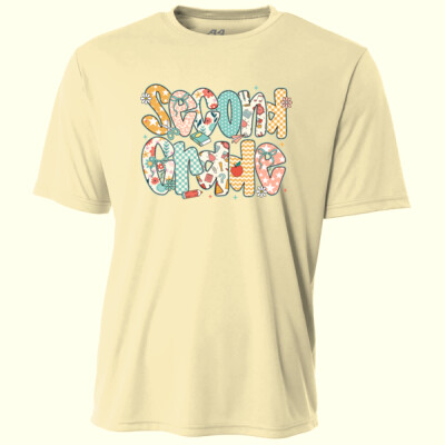 Second Grade Preppy Floral 89-073 - Adult Cooling Performance Short Sleeve Tee Thumbnail