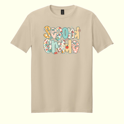 Second Grade Preppy Floral 89-073 - Adult Softstyle ® T Shirt Thumbnail