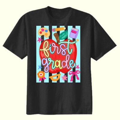 First Grade Apple 89-077 - Youth Heavy Cotton 100% Cotton T Shirt Thumbnail