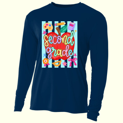 Second Grade Apple 89-078 - Adult Cooling Performance Long Sleeve Tee Thumbnail