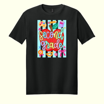 Second Grade Apple 89-078 - Adult Softstyle ® T Shirt Thumbnail