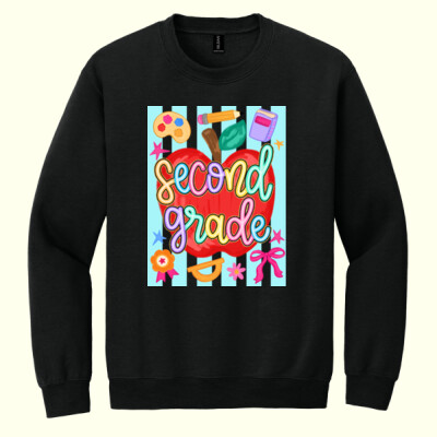 Second Grade Apple 89-078 - Heavy Blend Crewneck Sweatshirt Thumbnail