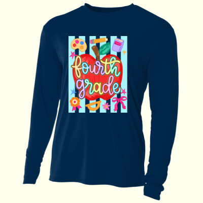 Fourth Grade Apple 89-080 - Adult Cooling Performance Long Sleeve Tee Thumbnail