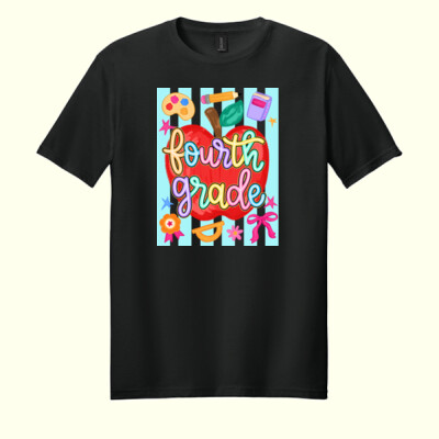 Fourth Grade Apple 89-080 - Adult Softstyle ® T Shirt Thumbnail