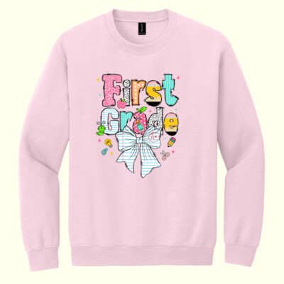 First Grade Paper Bow 89-081 - Heavy Blend Crewneck Sweatshirt Thumbnail