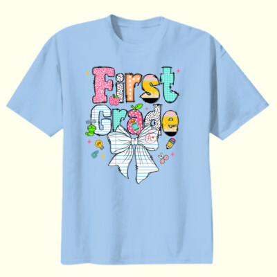 First Grade Paper Bow 89-081 - Youth Heavy Cotton 100% Cotton T Shirt Thumbnail