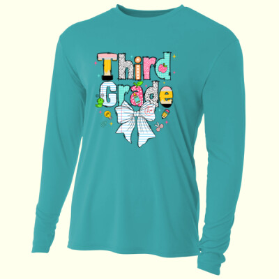 Third Grade Paper Bow 89-083 - Adult Cooling Performance Long Sleeve Tee Thumbnail