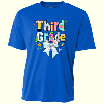 Third Grade Paper Bow 89-083 - Adult Cooling Performance Short Sleeve Tee Thumbnail