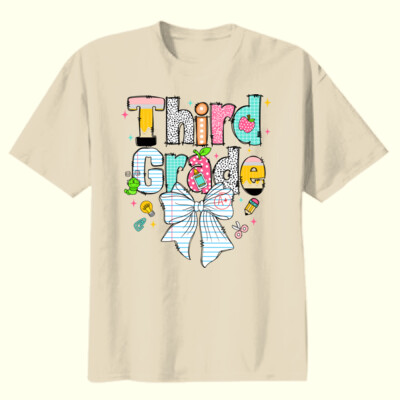 Third Grade Paper Bow 89-083 - Youth Heavy Cotton 100% Cotton T Shirt Thumbnail