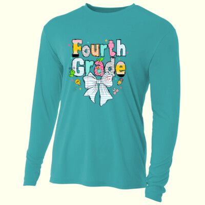 Fourth Grade Paper Bow 89-085 - Adult Cooling Performance Long Sleeve Tee Thumbnail