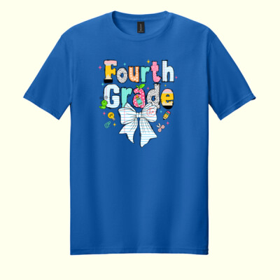 Fourth Grade Paper Bow 89-085 - Adult Softstyle ® T Shirt Thumbnail